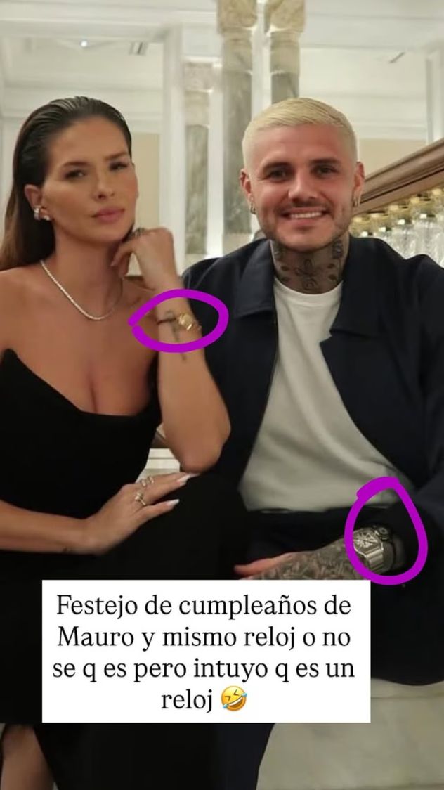 China Suárez y Mauro Icardi: el significado detrás de las pulseras que llamaron la atención en el cumpleaños.