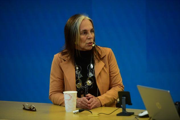 Liliana Montero, Ministra de Desarrollo Humano de Córdoba, en La Voz en Vivo. (Nicolás Bravo / La Voz)