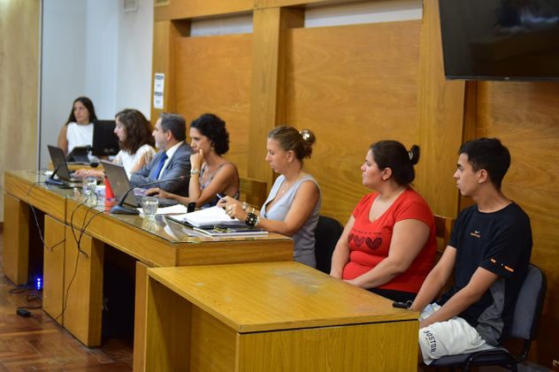 Héctor Vílchez y José Alberto Ocampo llegaron a juicio por el brutal episodio ocurrido en barrio Las Violetas en el que una chica perdió un ojo de un balazo. (José Hernández)