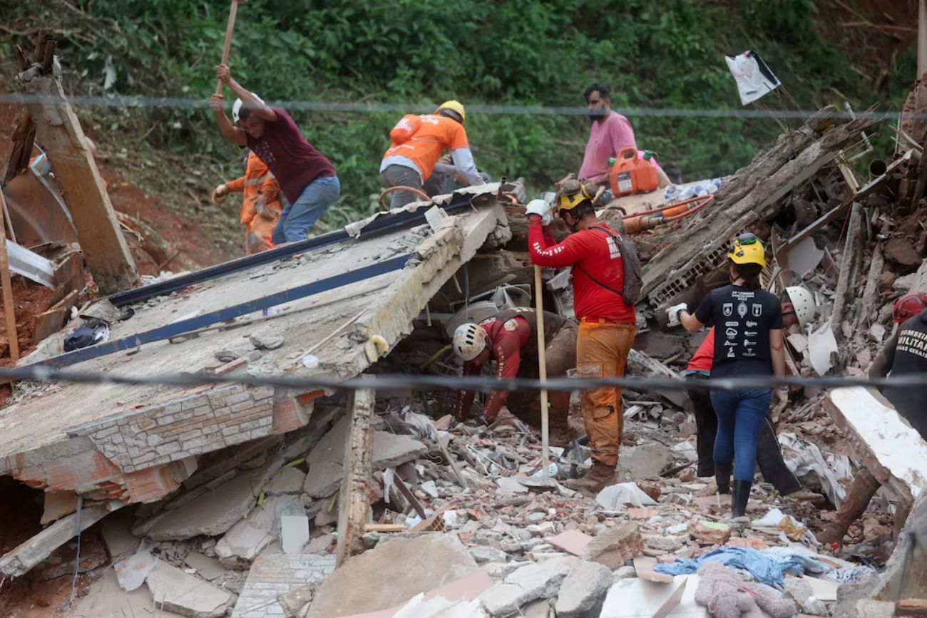 Inundaciones en Minas Gerais: hay al menos 25 muertos y más de 40 desaparecidos. (Gentileza Infobae)