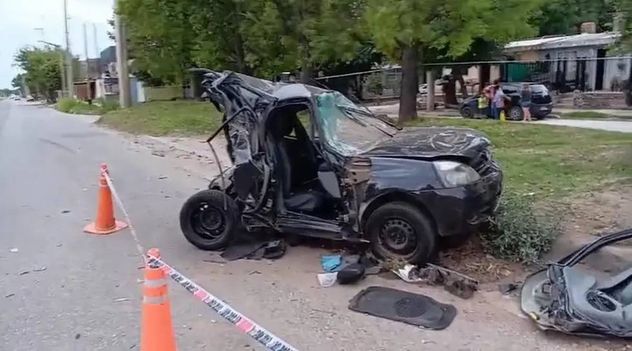Erika Casas y Manuel Horacio Díaz iban en un Renault Clio que fue chocado por Lucas Belén, quien quedó preso. (La Voz / Archivo)