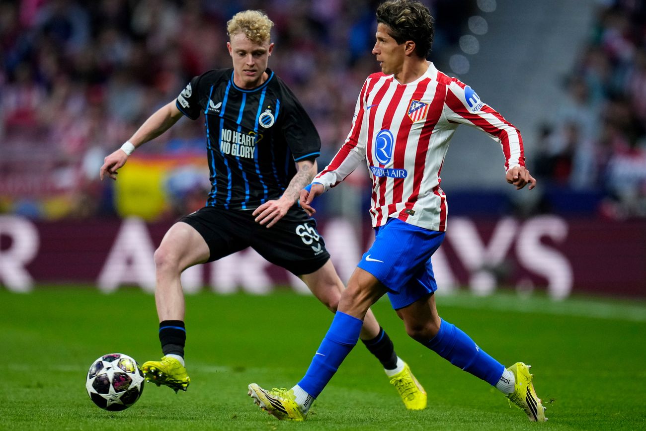 Atlético de Madrid elimino al Brujas y se metió en los octavos de final de la Champions League 2026. (AP) 