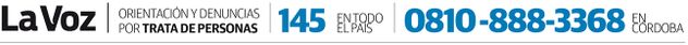 Número de la línea telefónica de trata de personas.