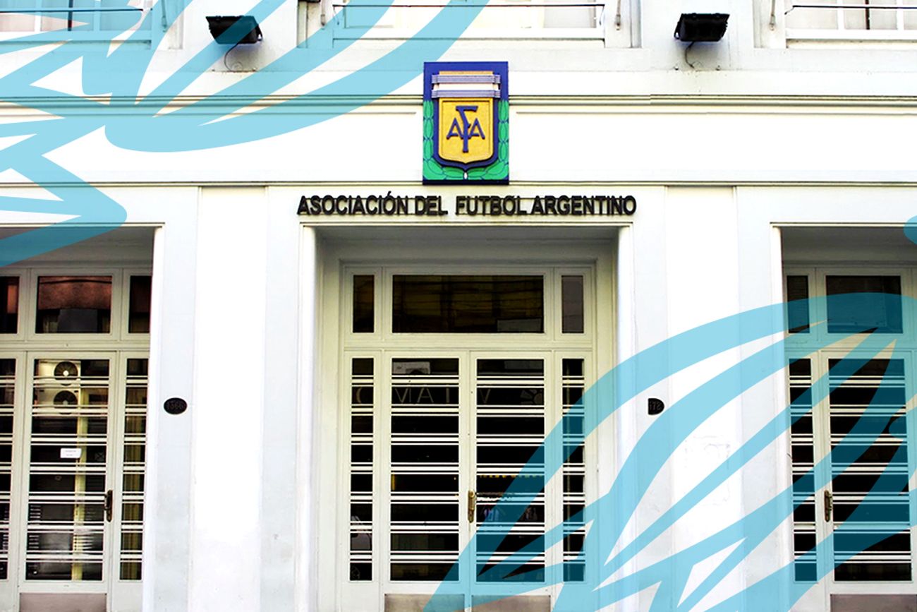 La fachada de la AFA en la calle Viamonte, en la ciudad de Buenos Aires. (Prensa AFA)