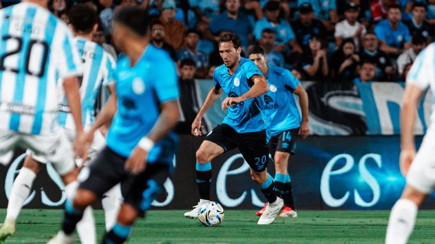 Franco Vázquez, volante de Belgrano en el triunfo 3-1 a Atlético Tucumán. (Prensa Belgrano)