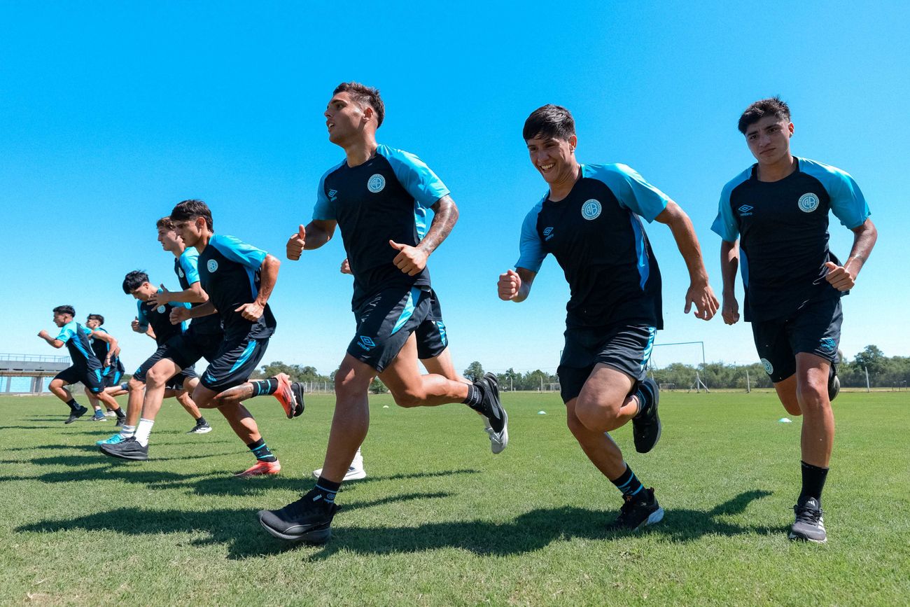 Los juveniles del Pirata se preparan para disputar la Libertadores Sub 20 desde el 7 de marzo (Prensa Belgrano). 