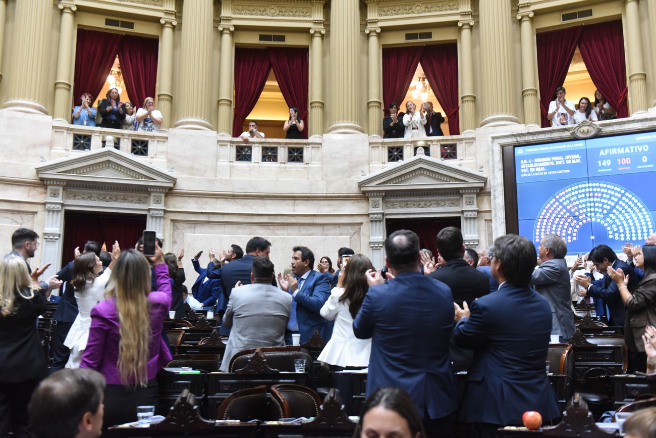 Diputados aprobó en general el Proyecto de Ley sobre Régimen Penal Juvenil con 149 votos positivos, 100 negativos y 0 abstenciones