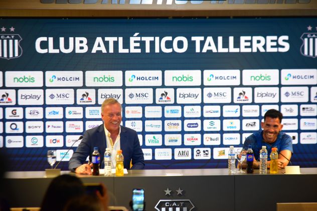Andrés Fassi y Carlos Tevez. (La Voz)