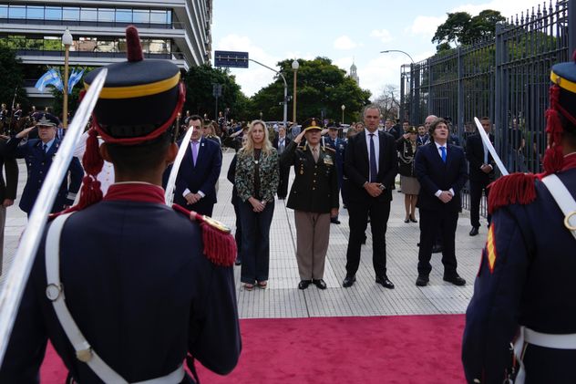 Javier Milei en el acto por San Martín.