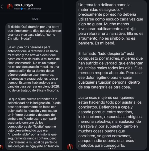 La respuesta de Christian Nodal a Cazzu. 