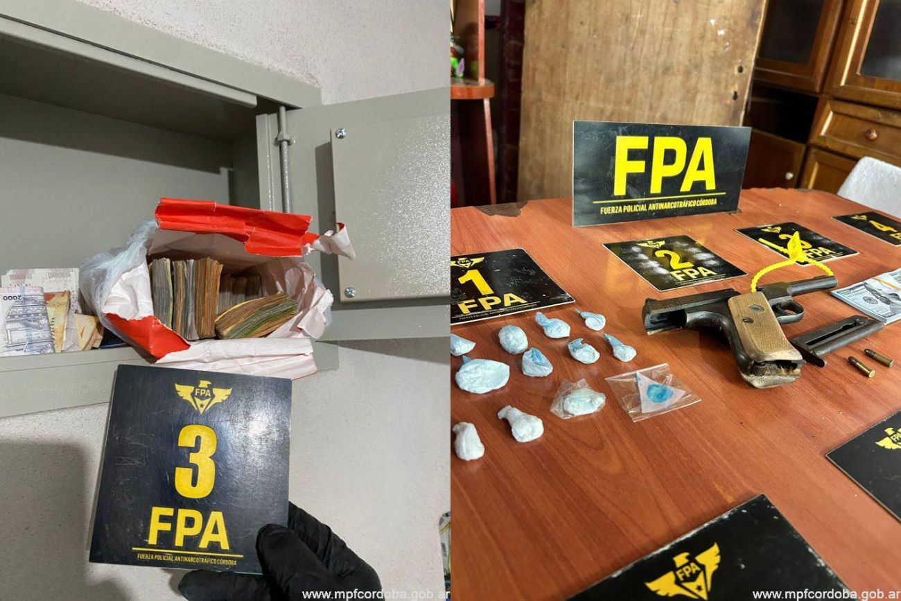 Desarticulan dos bandas narco en Córdoba: usaban un bar como pantalla y hay 14 detenidos