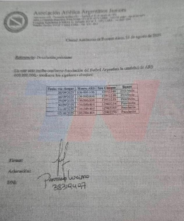 La mansión de Pilar. Los comprobantes de transferencias de la AFA a Real Central SRL. (TN)
