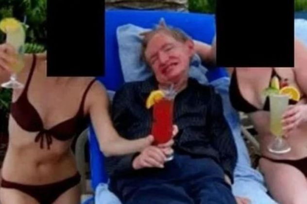 La familia de Stephen Hawking aclaró el origen de la polémica foto en los archivos de Jeffrey Epstein