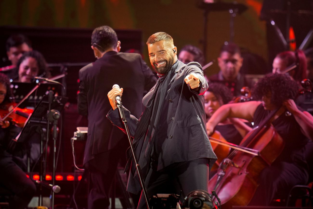 Ricky Martin en los MTV VMAs 2025 (Charles Sykes/Invision/AP) (AP)