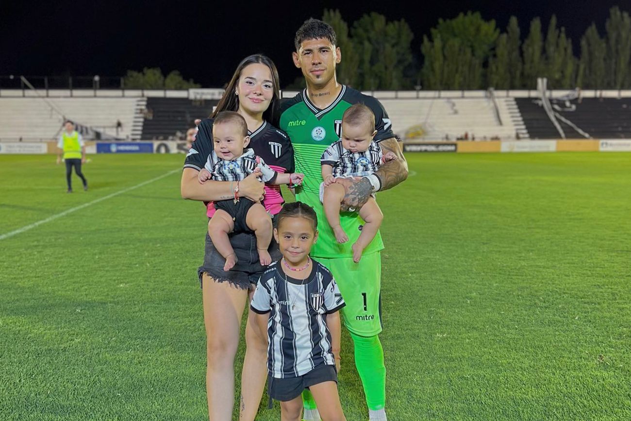 Lautaro Petruchi, arquero cordobés de Gimnasia de Mendoza en LPF. (Prensa Gimnasia de Mendoza).