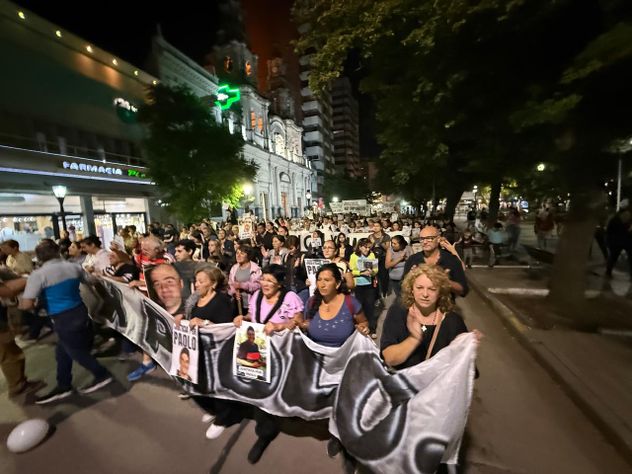 Marcha contra la inseguriad en las calles de Río Cuarto.
