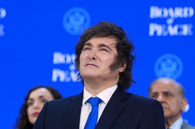 Javier Milei, en Davos.
