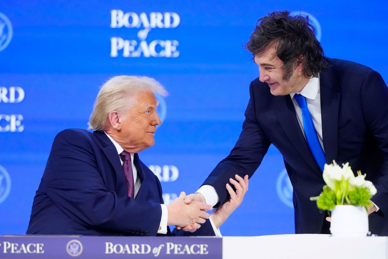 Javier Milei y Donald Trump. 