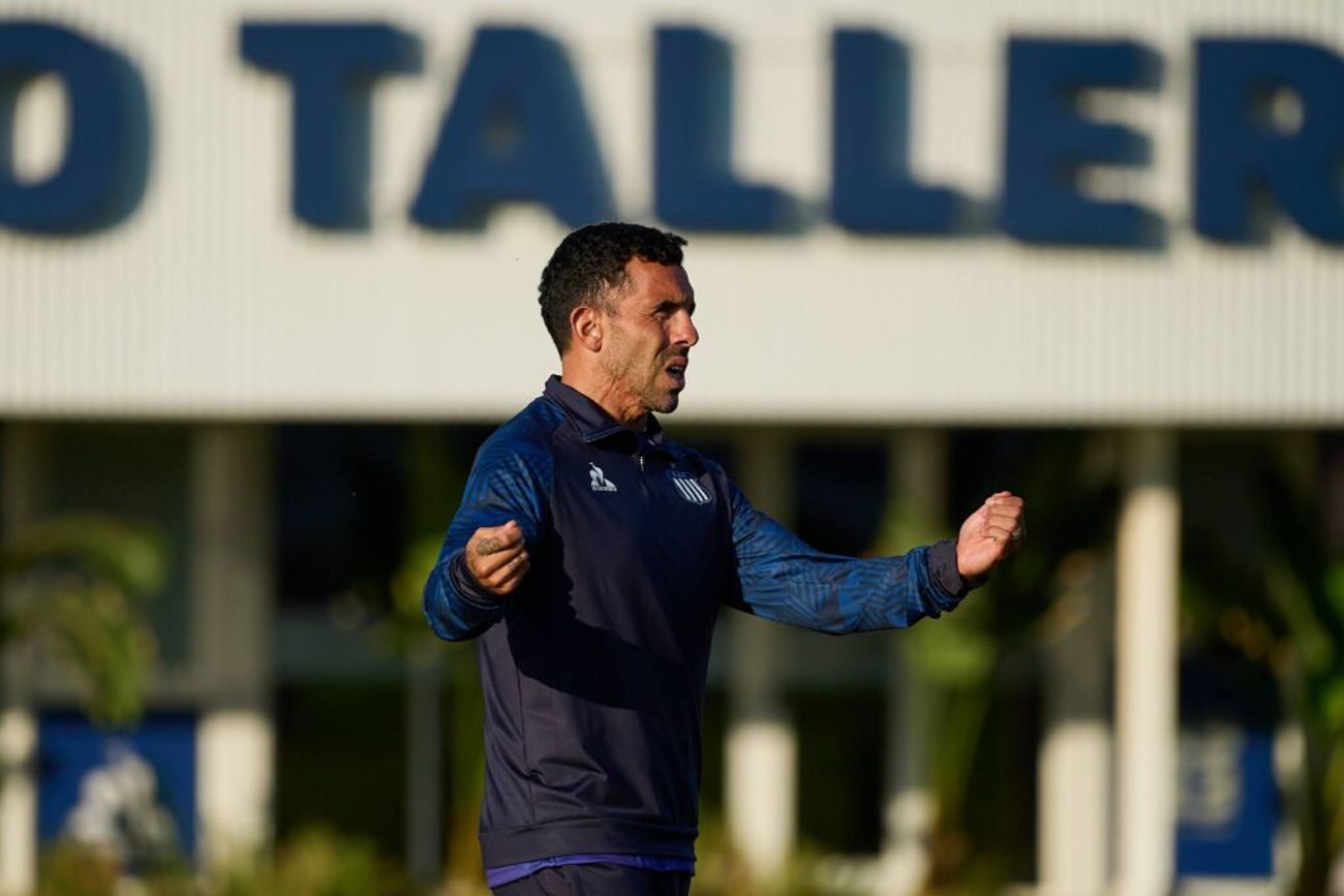Tevez. El entrenador de Talleres habló de los cambios que ordenó ante Central Córdoba. (Prensa Talleres)