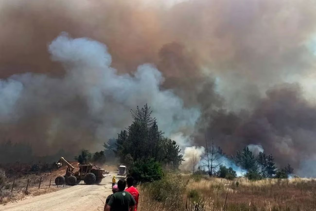 Incendios en Chubut: masivo operativo para frenar las llamas bajo sospecha de intencionalidad
