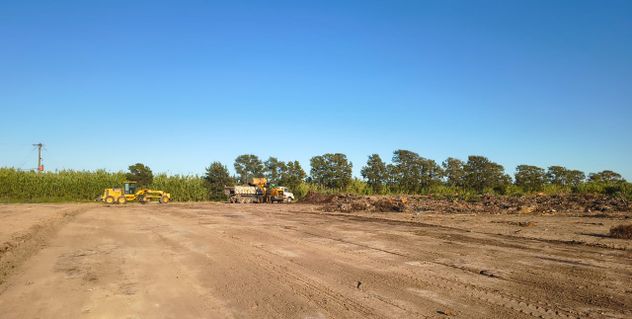 El predio donde se construye el parque solar. (Hins) 