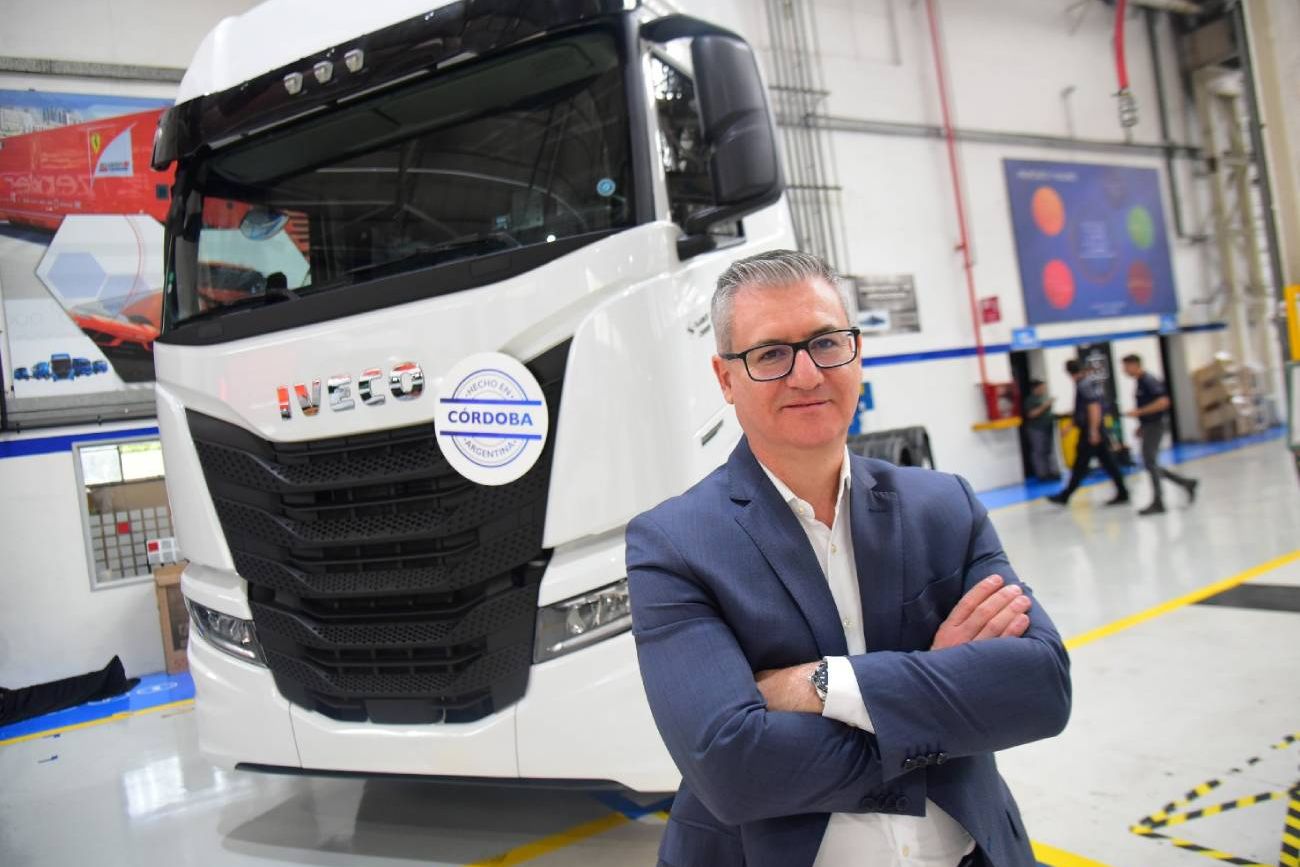 Marcio Querichelli, presidente de Iveco para América Latina, encabezó en Córdoba el lanzamiento industrial y comercial del camión S-Way. (Pedro Castillo / La Voz)