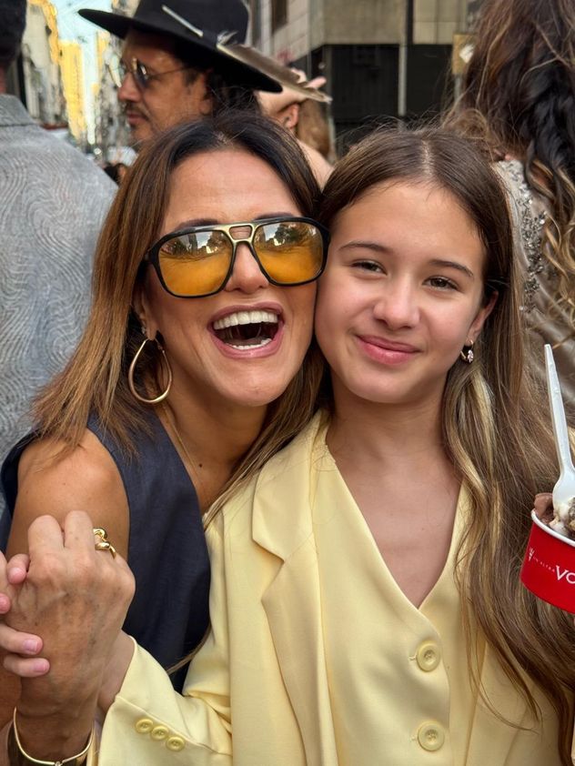 María Fernanda Callejón junto a su hija Giovanna.