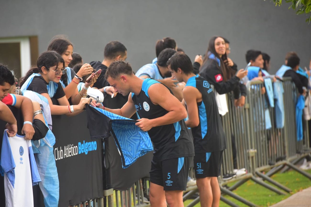 El entrenamiento a puertas abiertas de Belgrano.