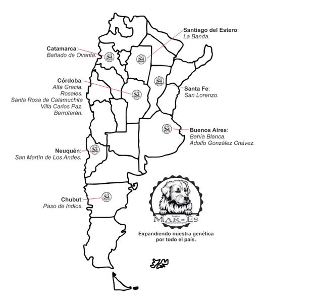 EXPANSIÓN. Los lugares donde se encuentran las crías de Ciro. (Gentileza: Mario Medina)