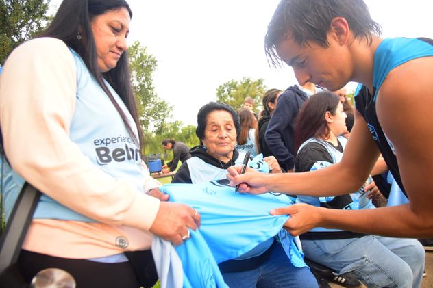 El entrenamiento a puertas abiertas de Belgrano.
