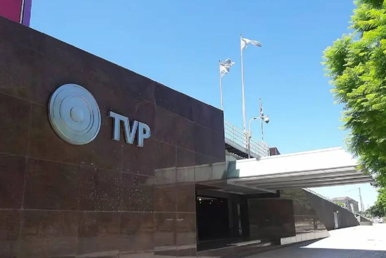 El edificio de la TV Pública.