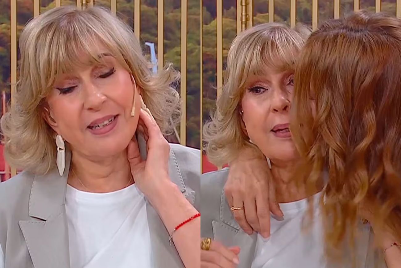 Analía Franchín golpeó a Georgina Barbarossa y luego le pidió disculpas dándole besos en la mejilla.