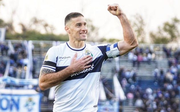 Leo Morales en Gimnasia La Plata en su despedida.