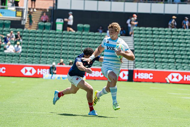 El cordobés Santino Zangara, jugador de Los Pumas 7s.