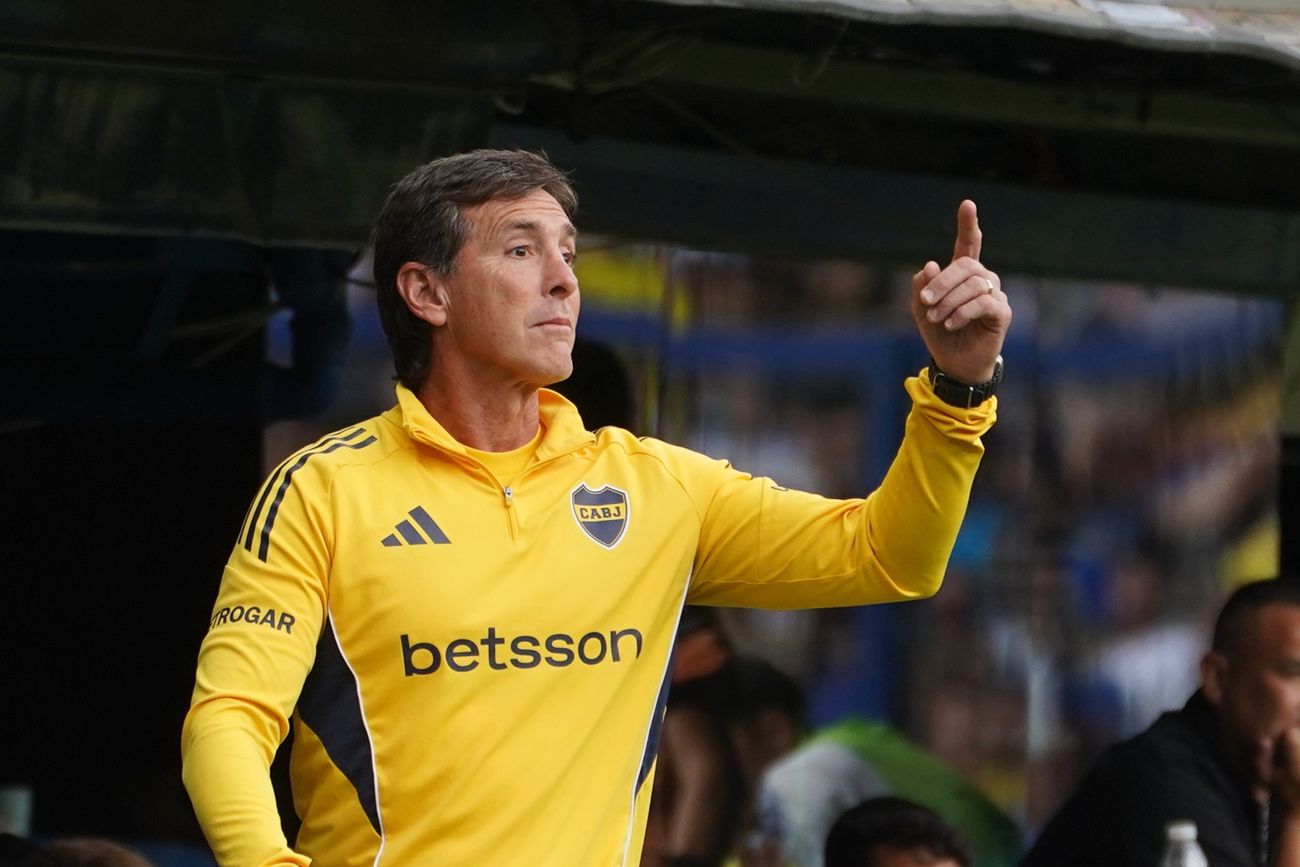 Claudio Úbeda, DT de Boca.