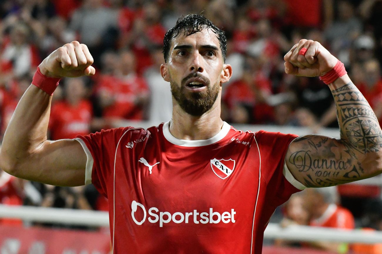 Independiente en su partido ante Central Córdoba.