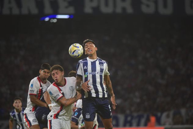 Matías Galarza, en el Talleres vs. San Lorenzo.