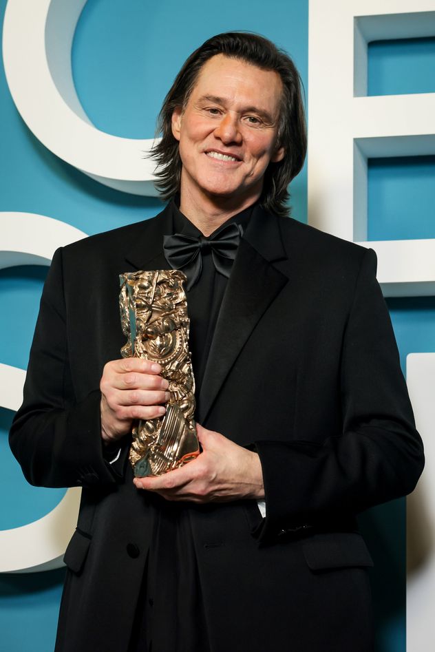 Jim Carrey reapareció en público en una entrega de premios.