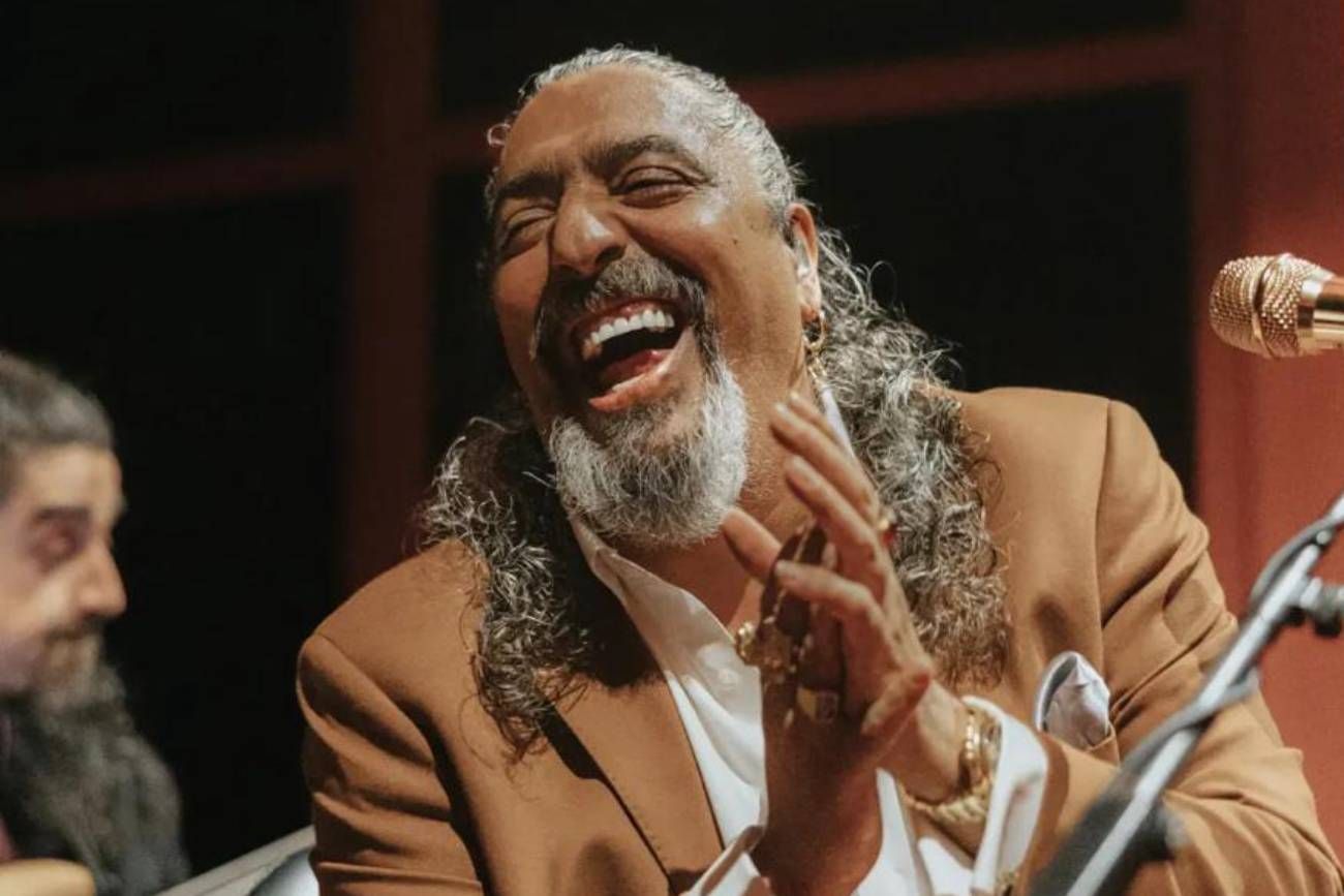 Diego "El Cigala", sonriente en uno de sus shows más recientes. 