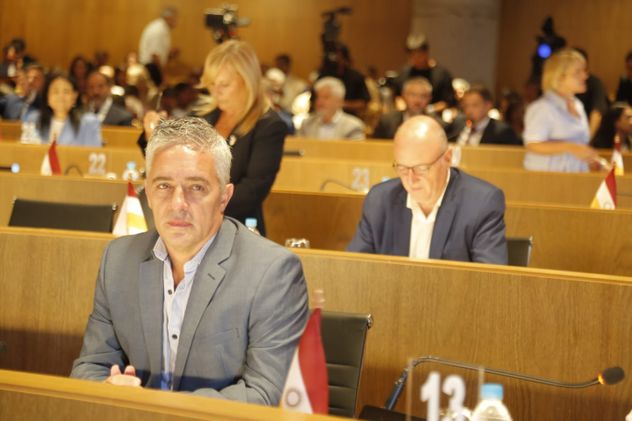 Apertura de sesiones del Concejo Deliberante en Córdoba, el discurso de Daniel Passerini. (Jorge Peñaranda/La Voz)