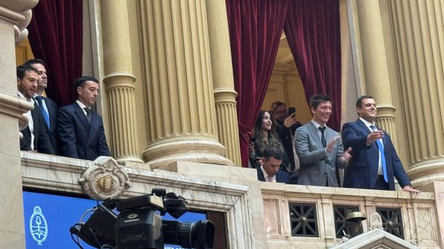 Rodrigo de Loredo en la apertura de sesiones del Congreso, en el discurso de Javier Milei. 