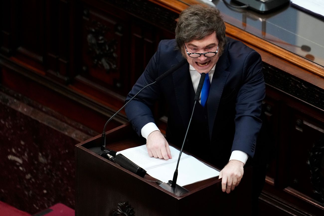 En una inauguración de sesiones caliente, Milei dijo que Argentin está "saliendo del pozo"