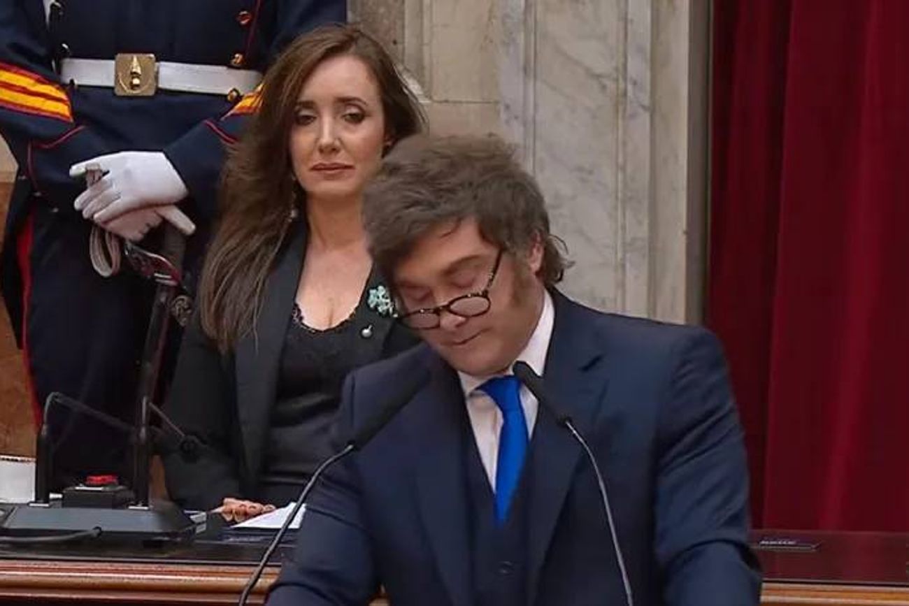 La indirecta y la seña de Javier Milei contra Victoria Villarruel. 