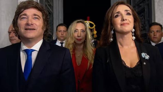 El frío saludo entre Milei y Villarruel en la apertura de sesiones del Congreso. 