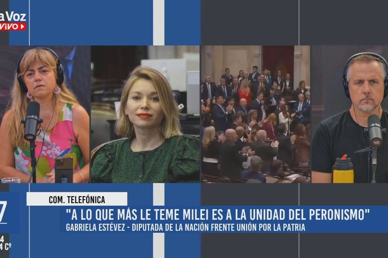 Gabriela Estévez, en diálogo con La Voz En Vivo sobre el discurso del presidente Javier Milei. 