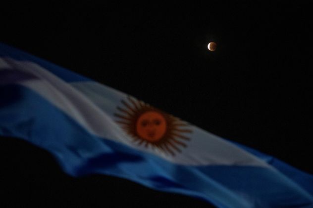 Luna roja o luna de sangre. 