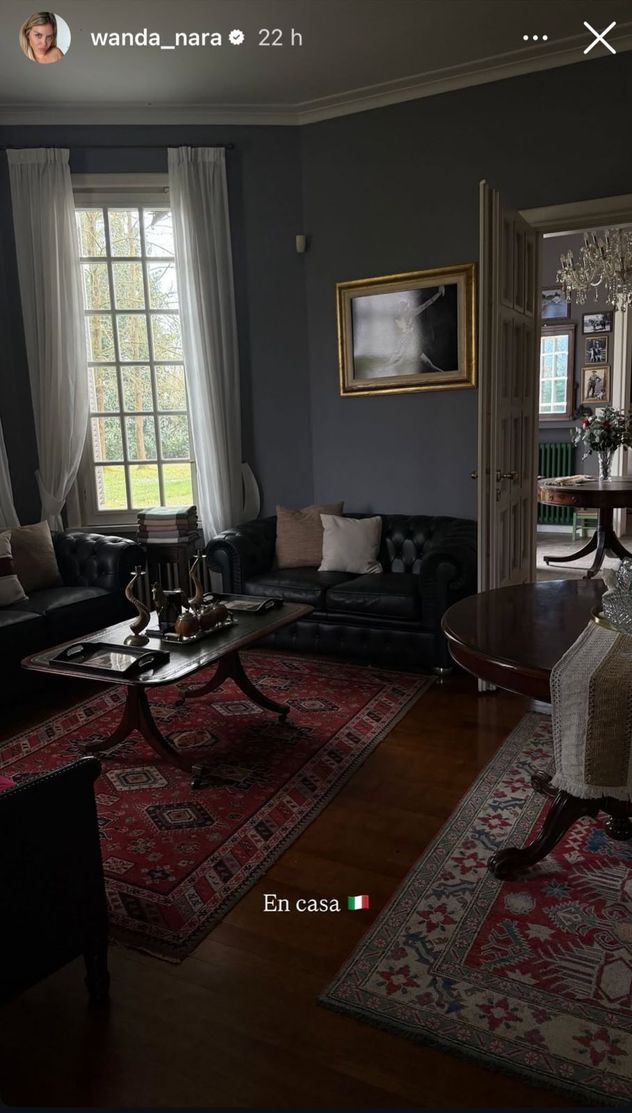 Los detalles son muy cuidados en la decoración del hogar de Wanda Nara en Italia. 