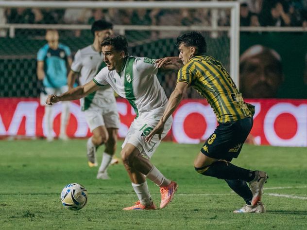 Banfield en su victoria por 2-0 a Aldosivi.