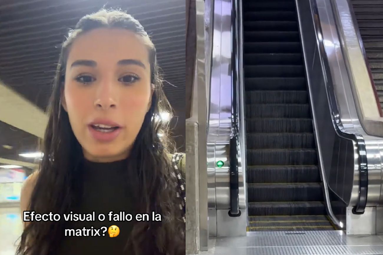 "¿Falla en la Matrix?": confundió el ahorro de energía de una escalera mecánica y la fulminaron en redes