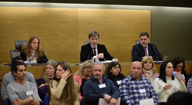 Vocales. El tribunal de la Cámara 4ª del Crimen, integrado por María Antonia de la Rúa, Luis Nassiz (presidente) y Enrique Berger. (Archivo)